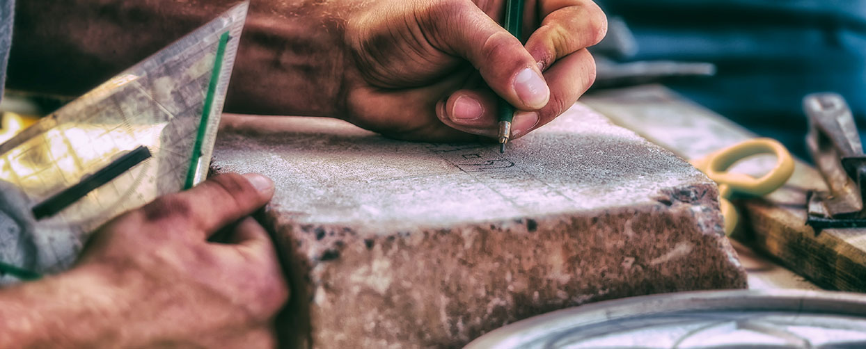 Plan travail en pierre
