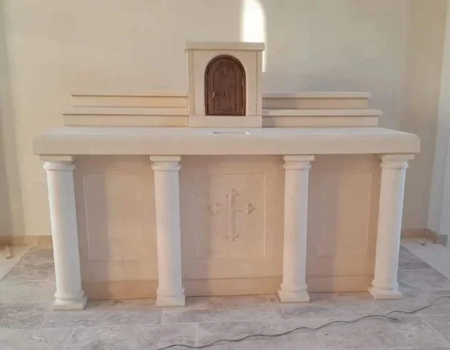 autel pierre chauvigny eglise nantes taille pierre